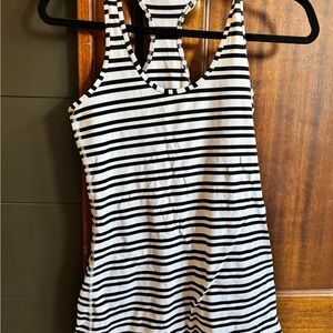 Lululemon Striped Black racerback tank